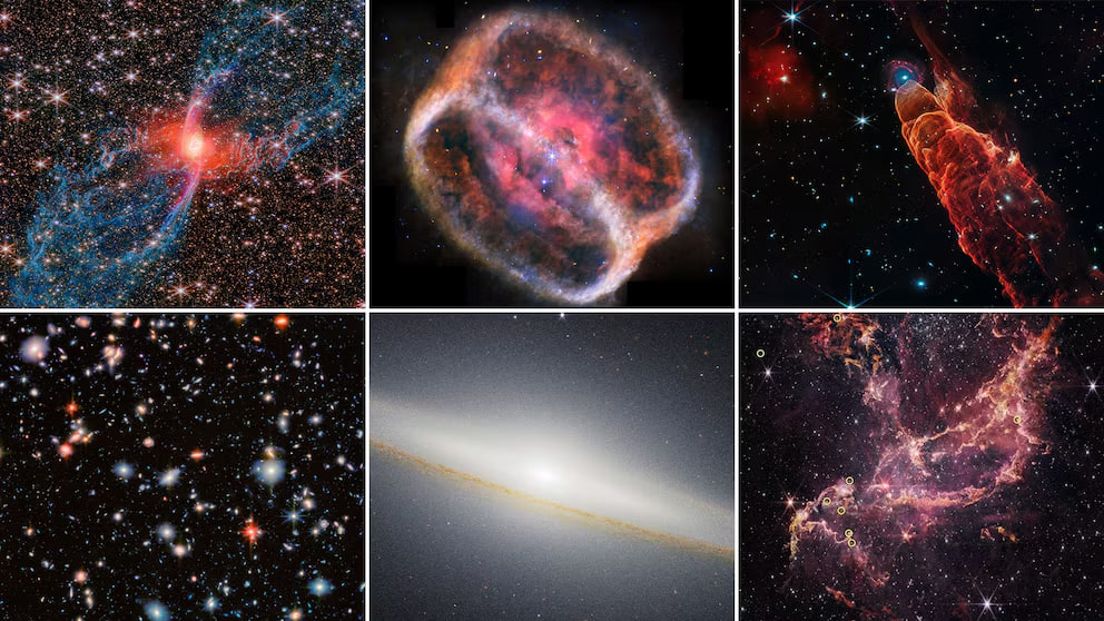 Las imágenes más impactantes del telescopio James Webb en 2025 revelaron nuevos secretos del&nbsp;universo