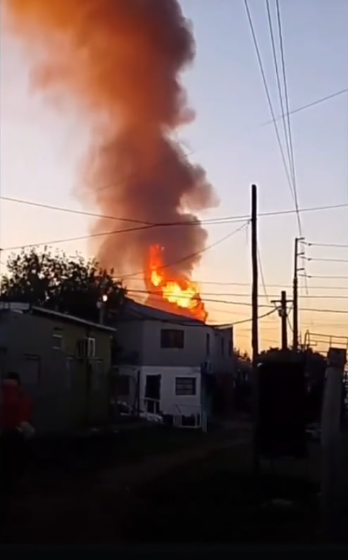 Incendio en un depósito de garrafas en Merlo generó un amplio operativo de&nbsp;emergencia
