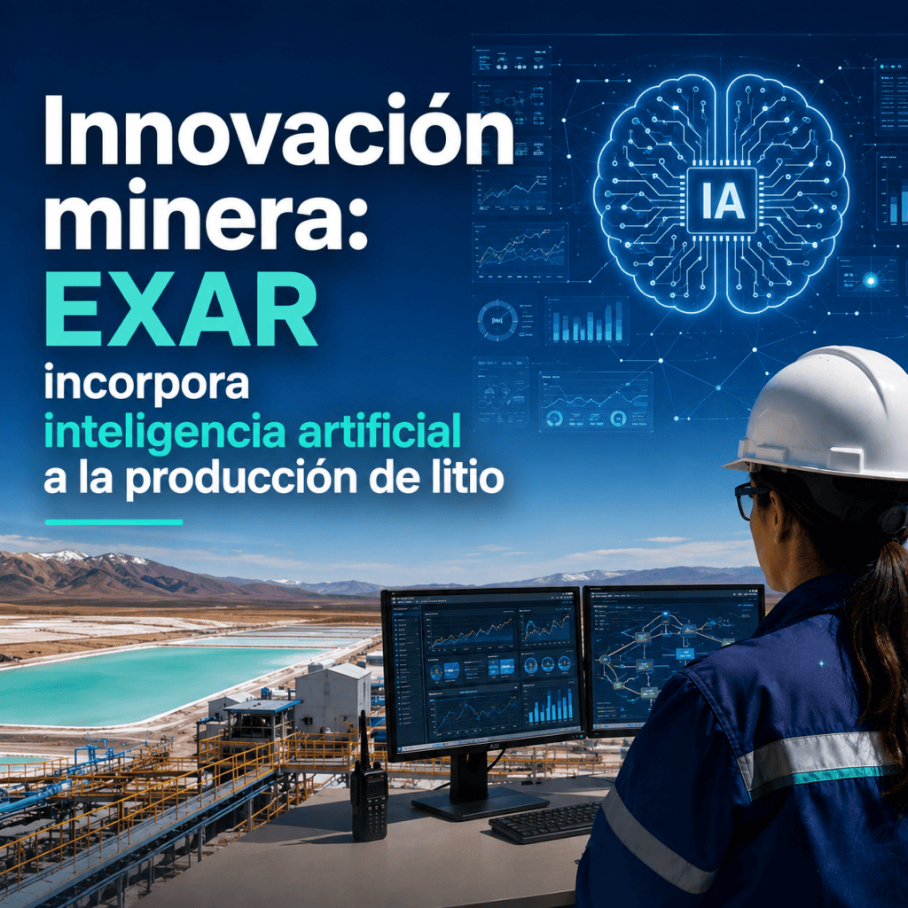 Innovación minera: EXAR incorpora inteligencia artificial a la producción de&nbsp;litio